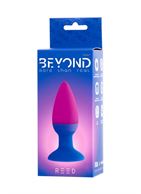 Сине-розовая анальная пробка Reed (10 см)