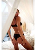 Полупрозрачные трусики-бразилиана из сетки