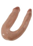 Двусторонний фаллоимитатор-мулат King Cock - U-Shaped Small Double Trouble (33,5 см)