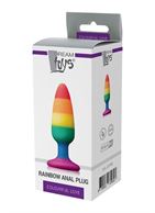 Разноцветная анальная пробка RAINBOW ANAL PLUG MEDIUM (14 см)