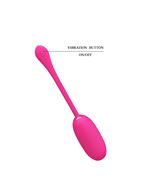 Ярко-розовое виброяйцо Doreen с электростимуляцией и управлением через приложение