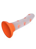 Светящийся в темноте фаллоимитатор Magical Nightfall с зайчиками (17 см)