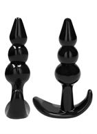 Набор из 4 черных анальных пробок N 80 4-Piece Butt Plug Set
