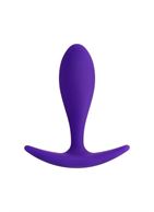 Фиолетовая удлиненная анальная пробка (7,2 см)