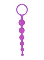 Фиолетовая анальная цепочка DRAGONZ TALE ANAL (20 см)