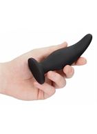 Черная анальная пробка Curve Butt Plug (11,4 см)