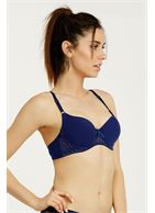 Бюстгальтер с кружевным станом с люрексом