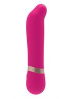 Розовый мини-вибратор для массажа G-точки Cuddly Vibe (11,9 см)