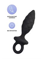 Черная анальная пробка Strob S (11,7 см)