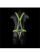 Мужская люминесцентная сбруя на тело (размер L-XL)