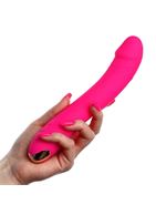 Ярко-розовый вибратор для стимуляции точки G (22 см)