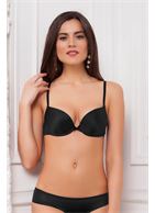 Бюстгальтер с плотной чашкой из гладкого эластичного полотна