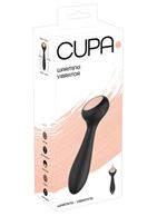 Черный двухсторонний вибратор Cupa Warming