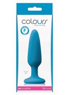 Голубая анальная мини-пробка Small Plug (11,5 см)