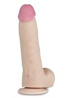 Телесный перезаряжаемый вибратор реалистик из неоскин (22,5 см)