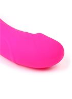Ярко-розовый вибратор для стимуляции точки G (22 см)