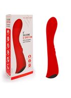 Красный вибратор 6" Silicone G-Spot Fun (19,1 см)