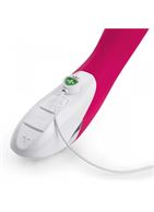 Фиолетовый вибратор Mystim Sassy Simon - 27 см.