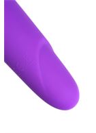 Фиолетовый мини-вибратор с вытянутым кончиком (12,5 см)