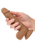 Коричневый фаллоимитатор 5" Dual Density Silicone Studs (17,75 см)