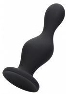 Черная анальная пробка Wave Butt Plug (11,3 см)