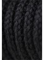 Черная текстильная веревка для бондажа - 1 м.