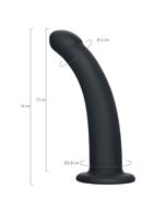 Черный анальный фаллоимитатор Serpens (14 см)