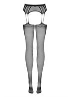 Чулки-сетка с поясом