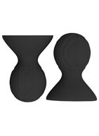 Черные накладки-присоски на соски Nipple suckers