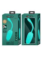 Бирюзовое перезаряжаемое виброяйцо Marina