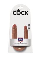 Двусторонний фаллоимитатор-мулат King Cock - U-Shaped Small Double Trouble (33,5 см)