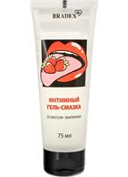 Интимный гель-смазка Bradex со вкусом земляники (75 мл)