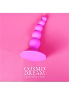 Розовая анальная втулка елочка (9,5 см)