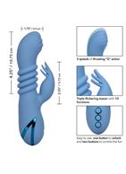 Голубой вибромассажер кролик Santa Cruz Coaster