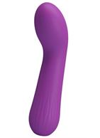 Фиолетовый гнущийся вибратор Faun (15 см)