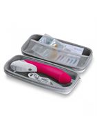 Фиолетовый вибратор Mystim Sassy Simon - 27 см.