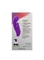 Фиолетовый вибратор кролик Stella Liquid Silicone Dual Pleaser (17,25 см)