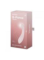 Бежевый вибромассажер G-Force (19 см)