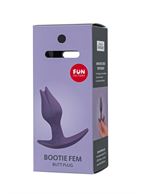 Фиолетовый анальный стимулятор Bootie Fem (8,5 см)
