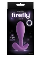 Фиолетовая силиконовая анальная пробка Firefly - Ace I Plug (10,2 см)