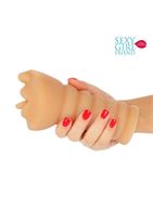 Телесный мастурбатор ротик с высунутым язычком