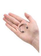 Серебристая подкова на головку пениса