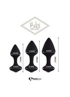 Набор из 3 черных анальных пробок Bibi Butt Plug Set