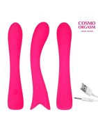 Розовый вибратор для G-стимуляции с 9 режимами вибрации (19,9 см)