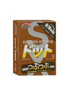 Презервативы Sagami Xtreme FEEL UP с точечной текстурой и линиями прилегания (3 шт)