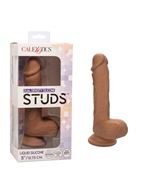 Коричневый фаллоимитатор 5" Dual Density Silicone Studs (17,75 см)