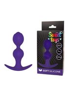 Фиолетовая силиконовая анальная втулка (11 см)