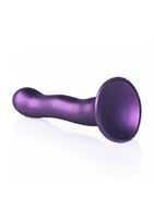 Фиолетовый фаллоимитатор Ouch! Ultra Soft Curvy G-Spot Dildo 7" (18 см)