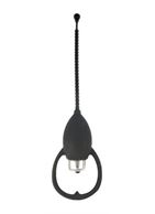 Чёрный уретральный стимулятор с 7 режимами вибрации