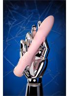 Розовый силиконовый вибратор с электростимуляцией PHYSICS GALVANI VIBE (21 см)